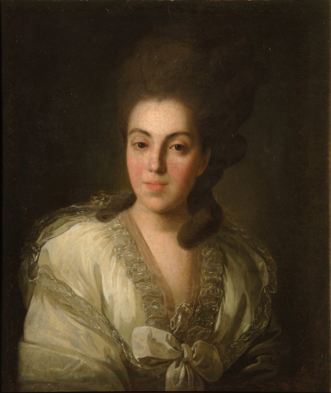 صورة الكونتيسة آنا أليكساندروفنا غوليتسينا 1739-1816 ، ني بارونة ستروجانوفا ، 1777 بواسطة فيدور ستيبانوفيتش روكوتوف