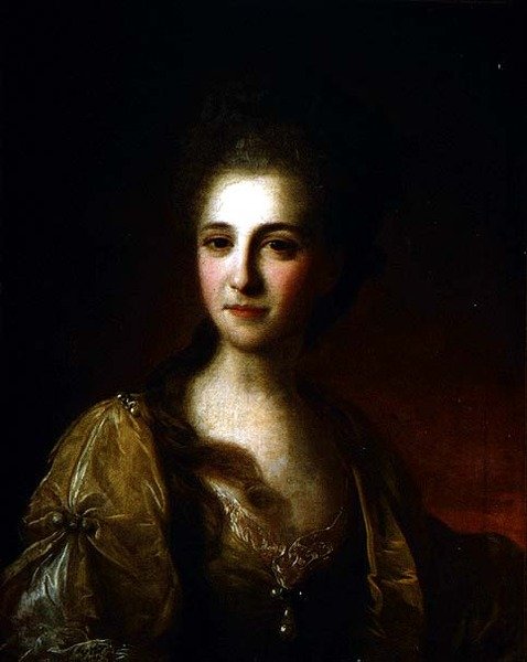 صورة لامرأة غير معروفة ، حوالي عام 1770 (زيت على قماش) بواسطة فيدور ستيبانوفيتش روكوتوف