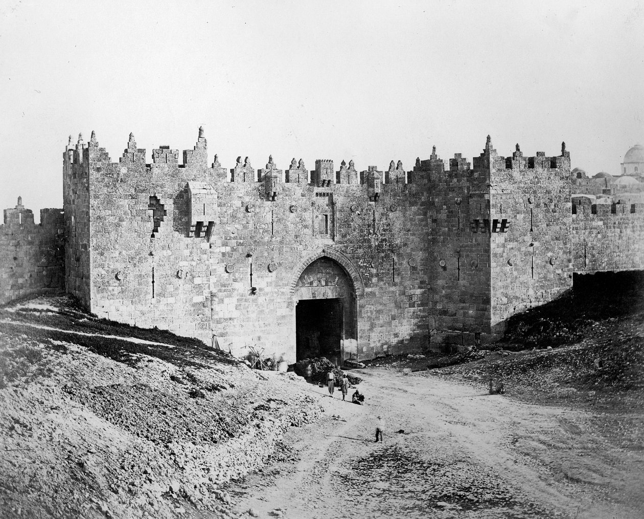 بوابة دمشق ، القدس ، 1857 بواسطة فيليس بيتو