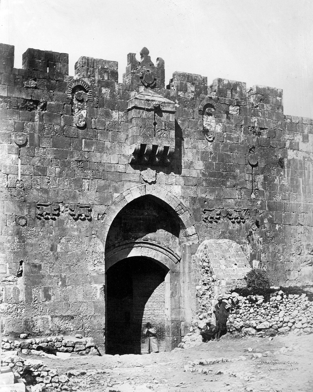 بوابة الأسود ، القدس ، 1857 بواسطة فيليس بيتو