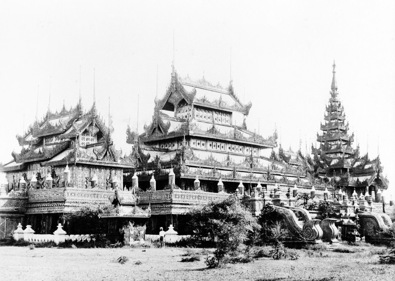 الفضة Kyaung للملكة Soopyalat ، ماندالاي ، ج .1890 بواسطة فيليس بيتو