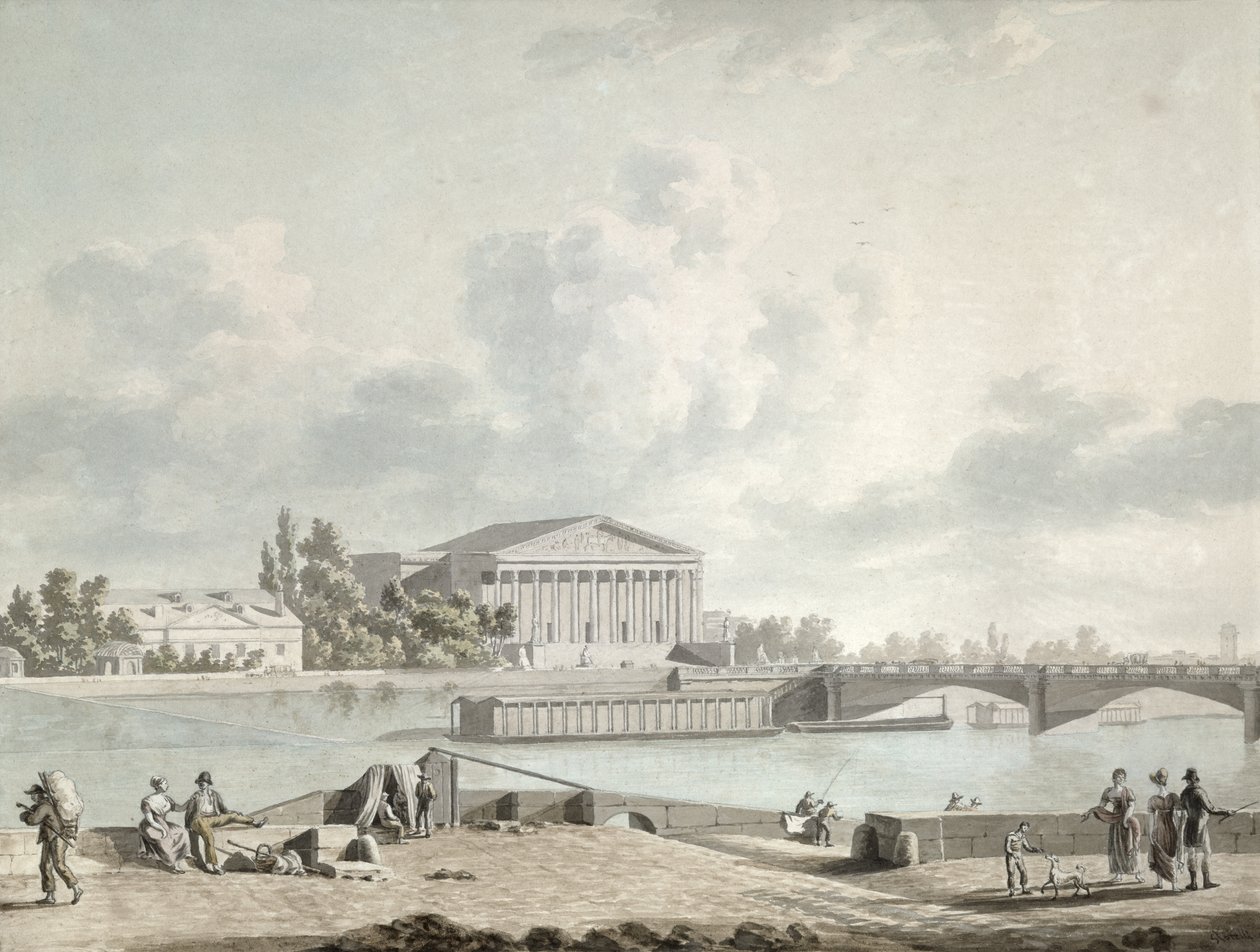 بونت دي لا كونكورد وواجهة الفيلق Legislatif ، c.1809 بواسطة فيليس ماري فرديناند ستوريلي