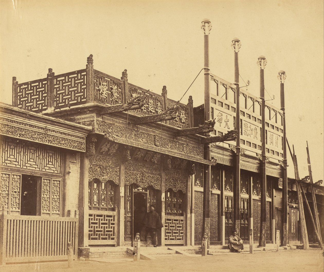 شارع ومتاجر في مدينة Pekin التتار ، 29 أكتوبر 1860 بواسطة فيليس بيتو