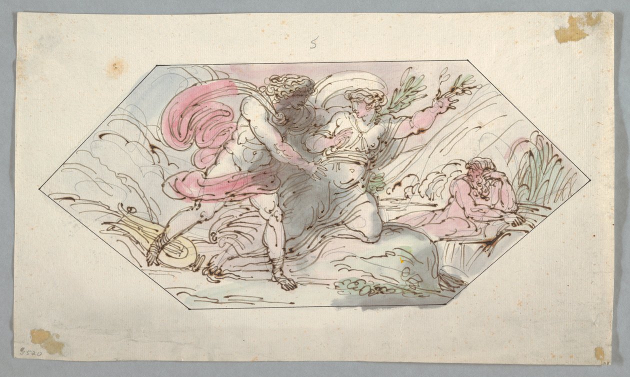 رسم، أبولو ودافني، 1796-1796-98 بواسطة فيليس جياني