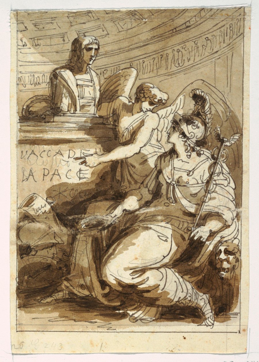 رسم، نصب تذكاري لأكاديمية ديلا بيس، 1810-1820 بواسطة فيليس جياني