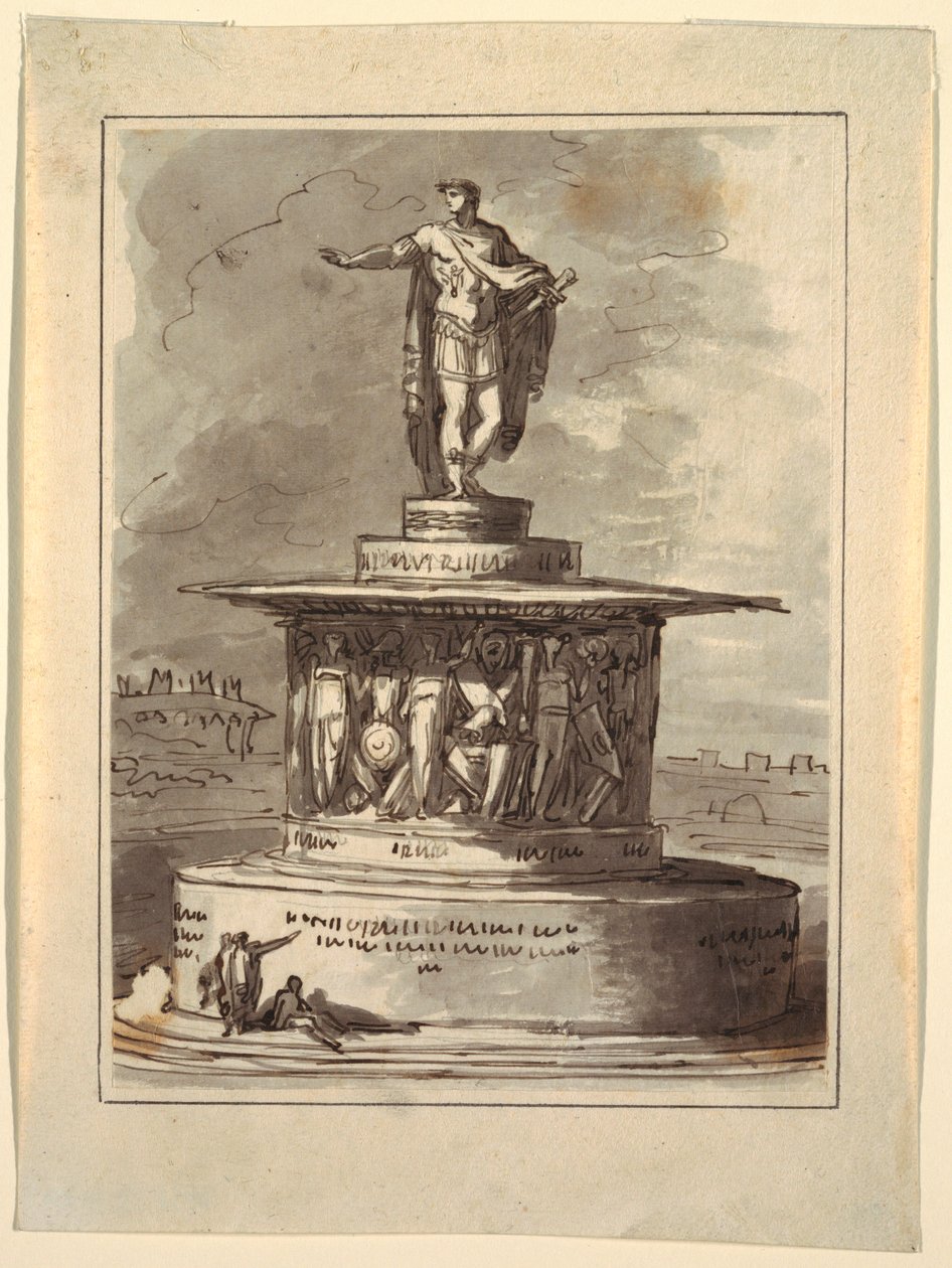 رسم، مشروع نصب تذكاري لفورو بونابرت، ميلانو، 1800، 1810-1810-20 بواسطة فيليس جياني