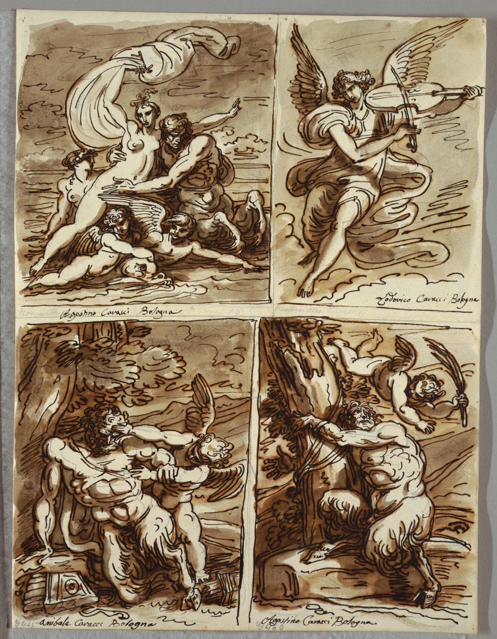 Glauco و Scylla ، دراسة بعد Agostino Carracci بواسطة فيليس جياني