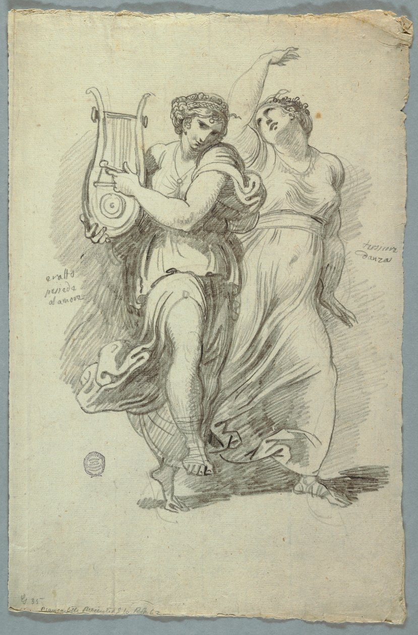 Terpsichore ، موسى الرقص وإيراتو ، موسى الحب الشعر بواسطة فيليس جياني