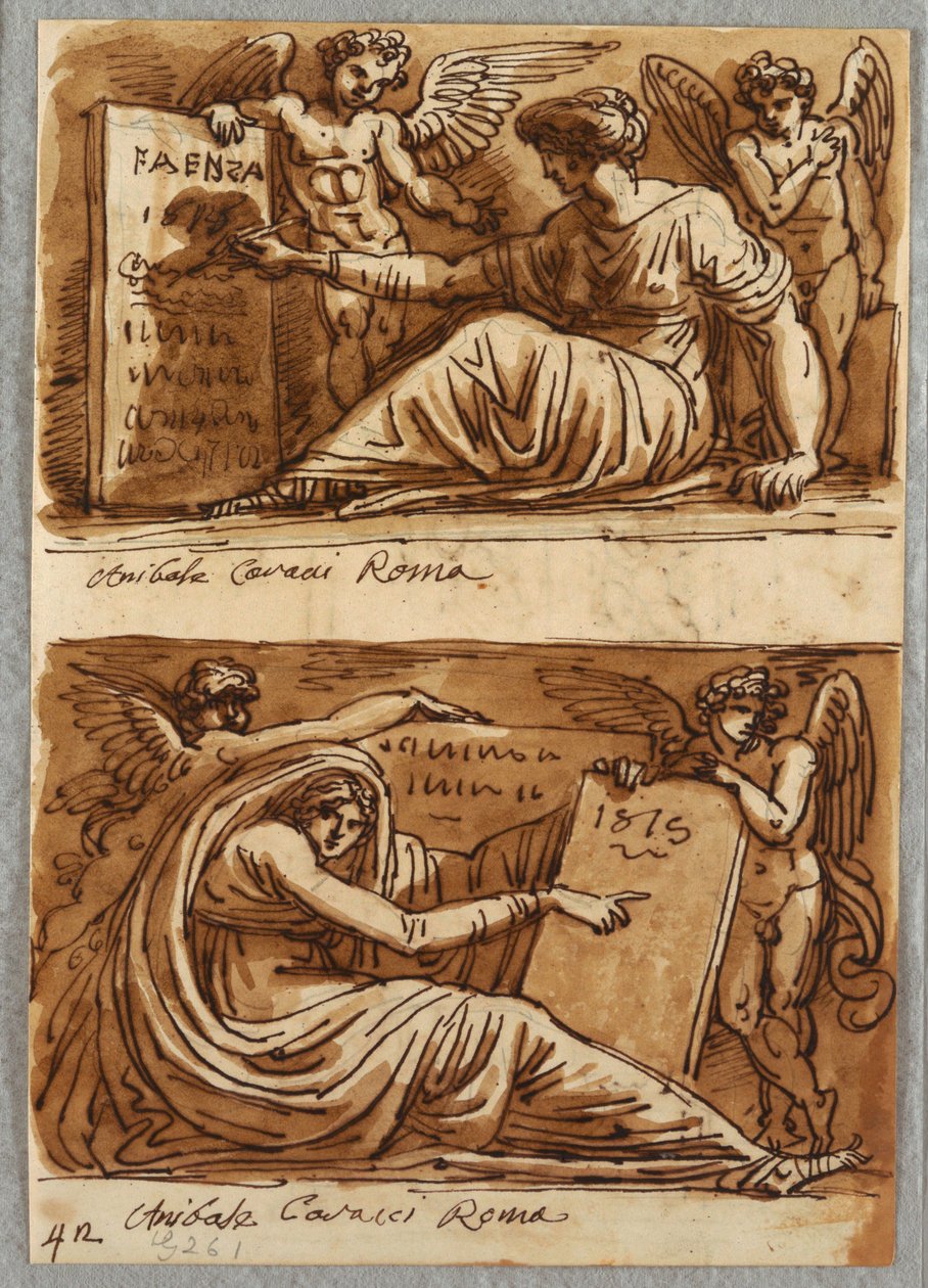 رسمان من Sybils و Two Putti بواسطة فيليس جياني
