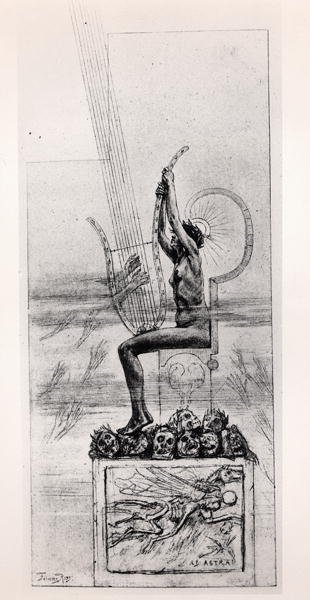 The Great Lyre ، مقدمة من قصائد لستيفان مالارم (1842-98) بواسطة فيليسيان روبس