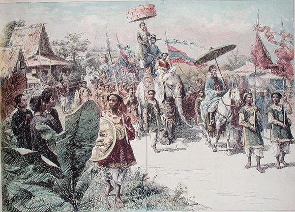 كورتيج حاكم هانوي ، 1870-1880 (لون ليثو) بواسطة Felicien baron de Myrbach Rheinfeld