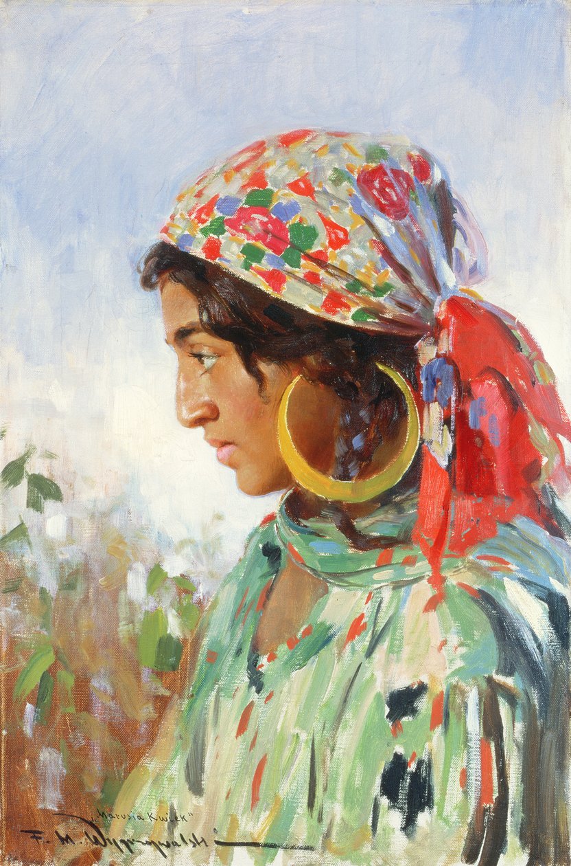 فتاة الغجري ، ماروسيا كويك ، حوالي 1920 بواسطة Feliks Michal Wygrzywalski