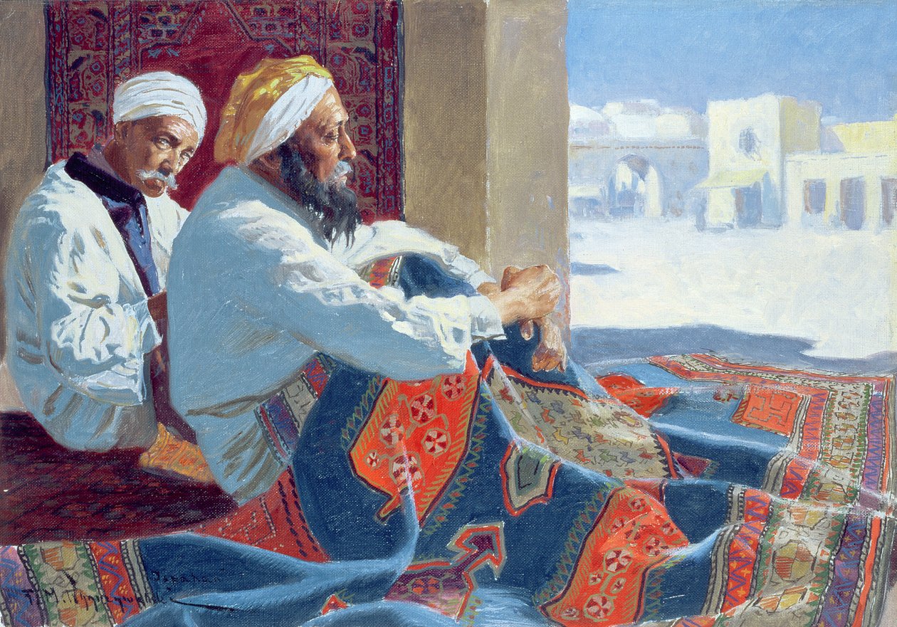 بائعو السجاد ، حوالي 1915 بواسطة Feliks Michal Wygrzywalski