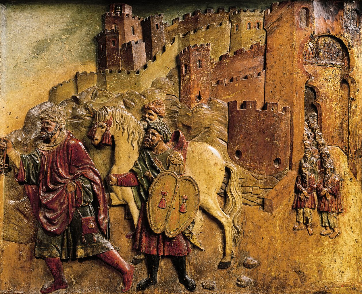 Boabdil آخر ملوك مسلم غادر غرناطة في عام 1492 بعد تسليم مفاتيح المدينة بواسطة فيليبي بيغارني أو فيجارني