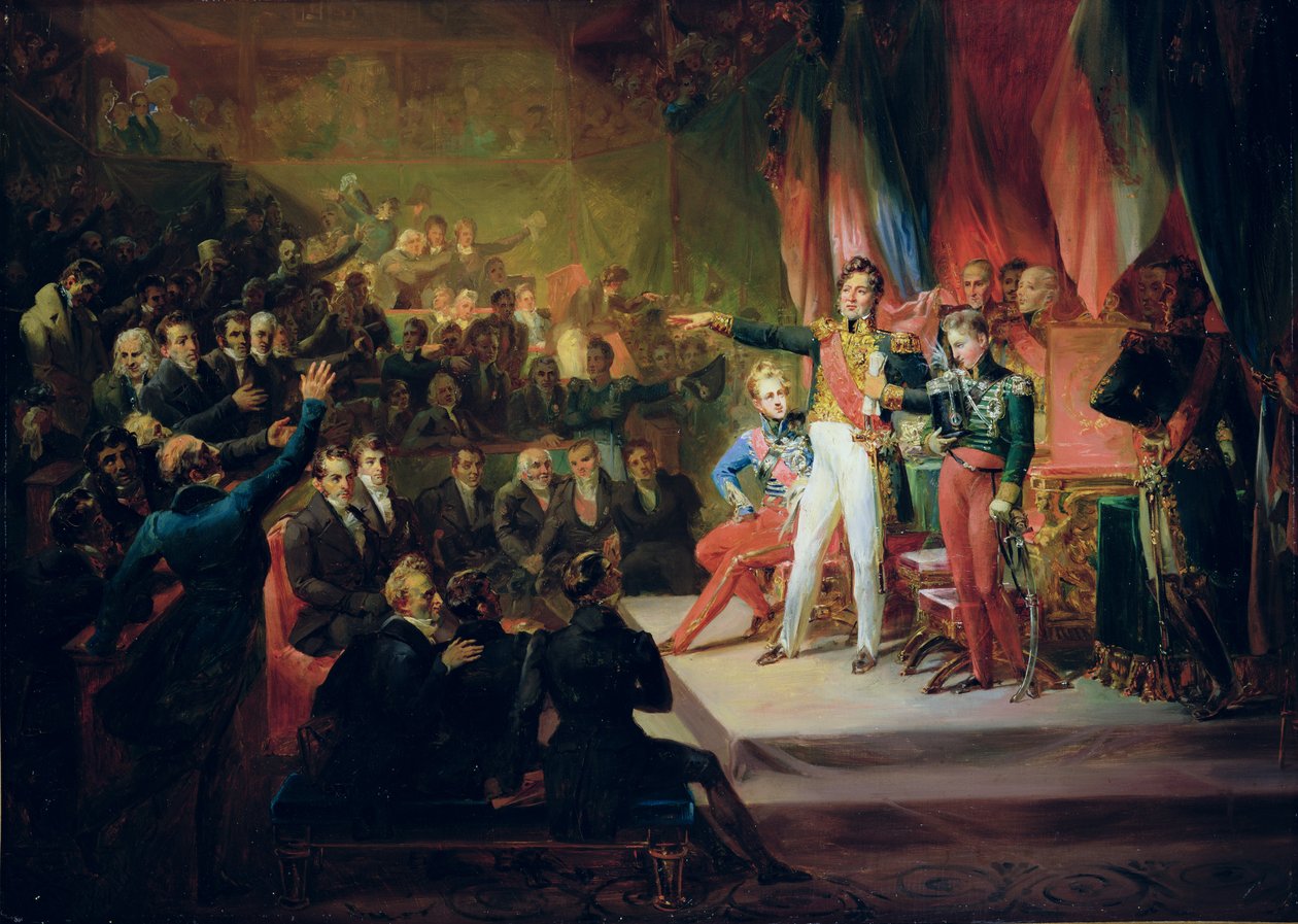 حلف اليمين في لويس فيليب (1773-1850) 9 أغسطس 1830 بواسطة فيليكس أوفراي