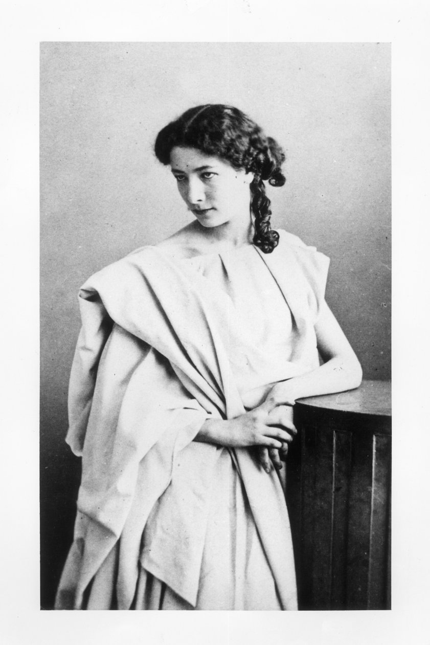 سارة برنهاردت (1844-1923) في دور جوني في "بريتانيكوس" لجان راسين (1639-99) ج .1860 بواسطة نادار