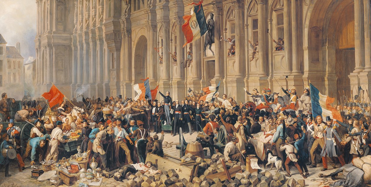 يرفض لامارتين العلم الأحمر عام 1848 بواسطة فيليكس فيليبوتو