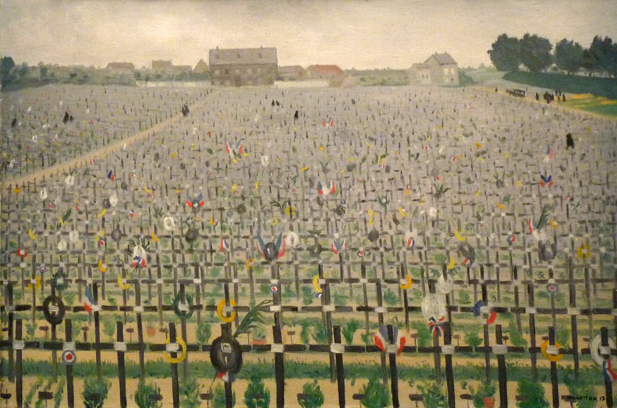 المقبرة العسكرية في ChalonsnEnglish: Chalons War Cemeteryn بواسطة فيليكس إدوارد فالوتون