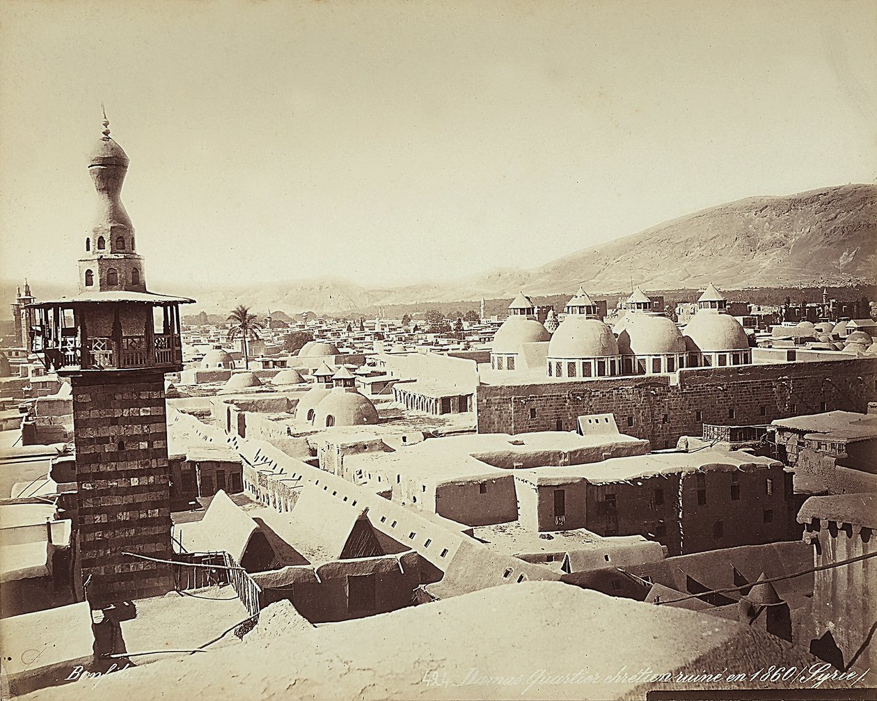 View of the Christian quarter in Damascus, Syria بواسطة فيليكس بونفيس