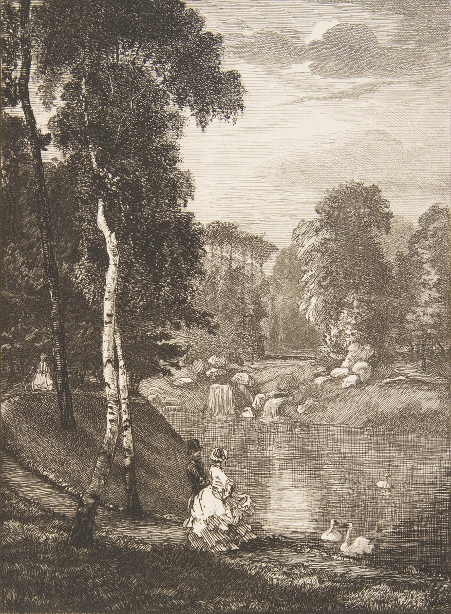 The Bois de Boulogne ، 1857. بواسطة فيليكس براكيموند