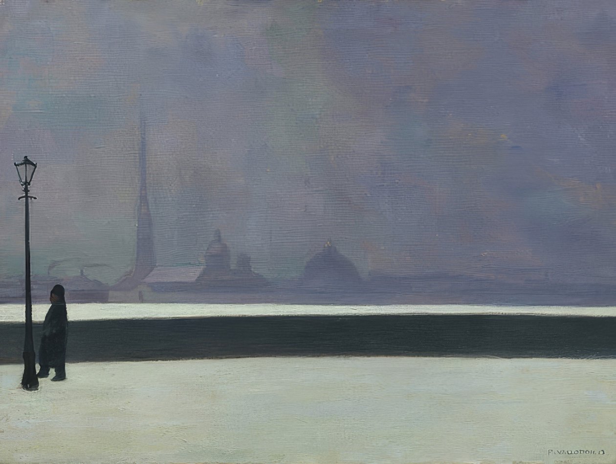 Die Newa ، ضباب أخف (La Néva ، brume légère). 1913 بواسطة فيليكس إدوارد فالوتون