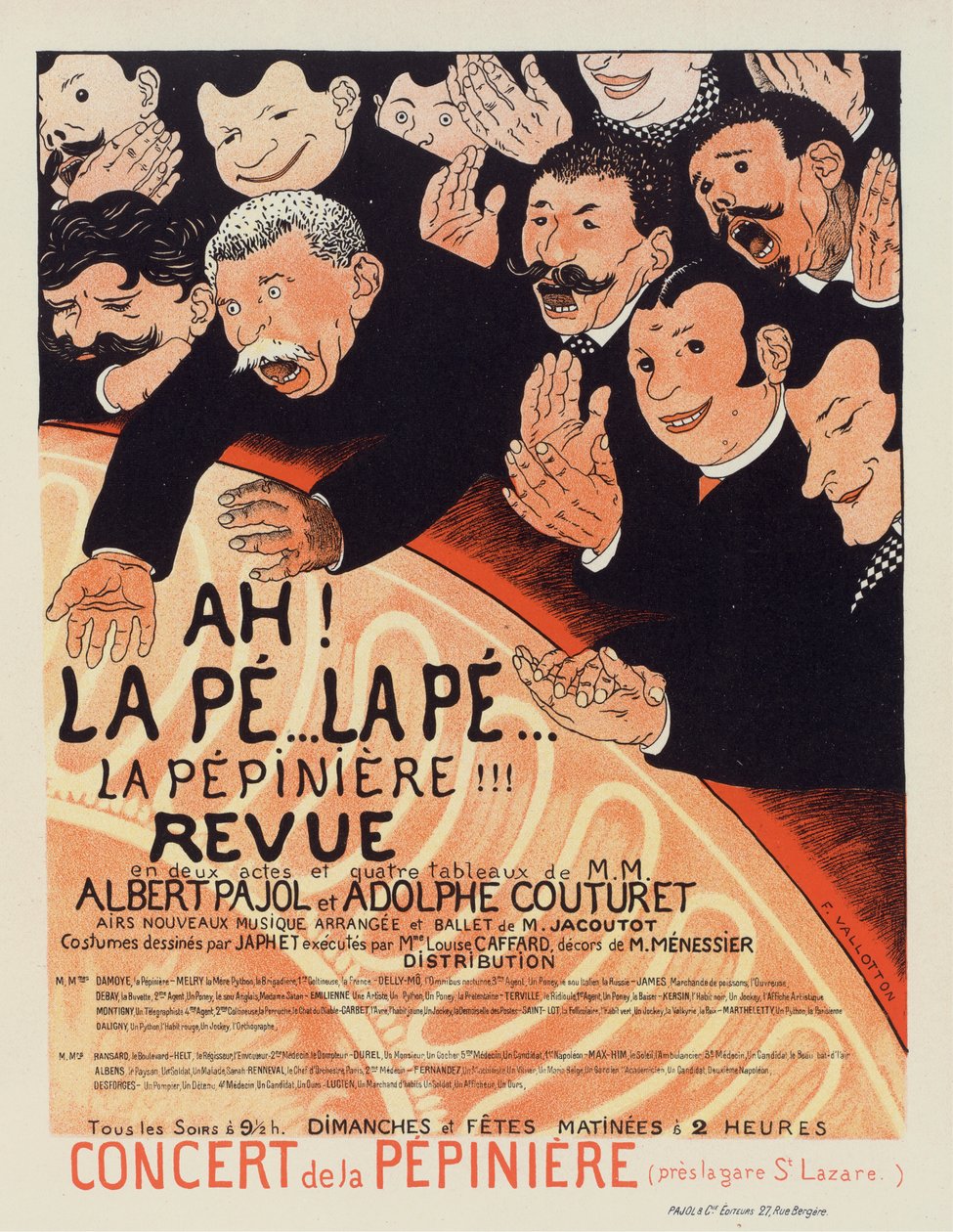 La Pepiniere Revue ، حوالي 1896-1899. بواسطة فيليكس إدوارد فالوتون
