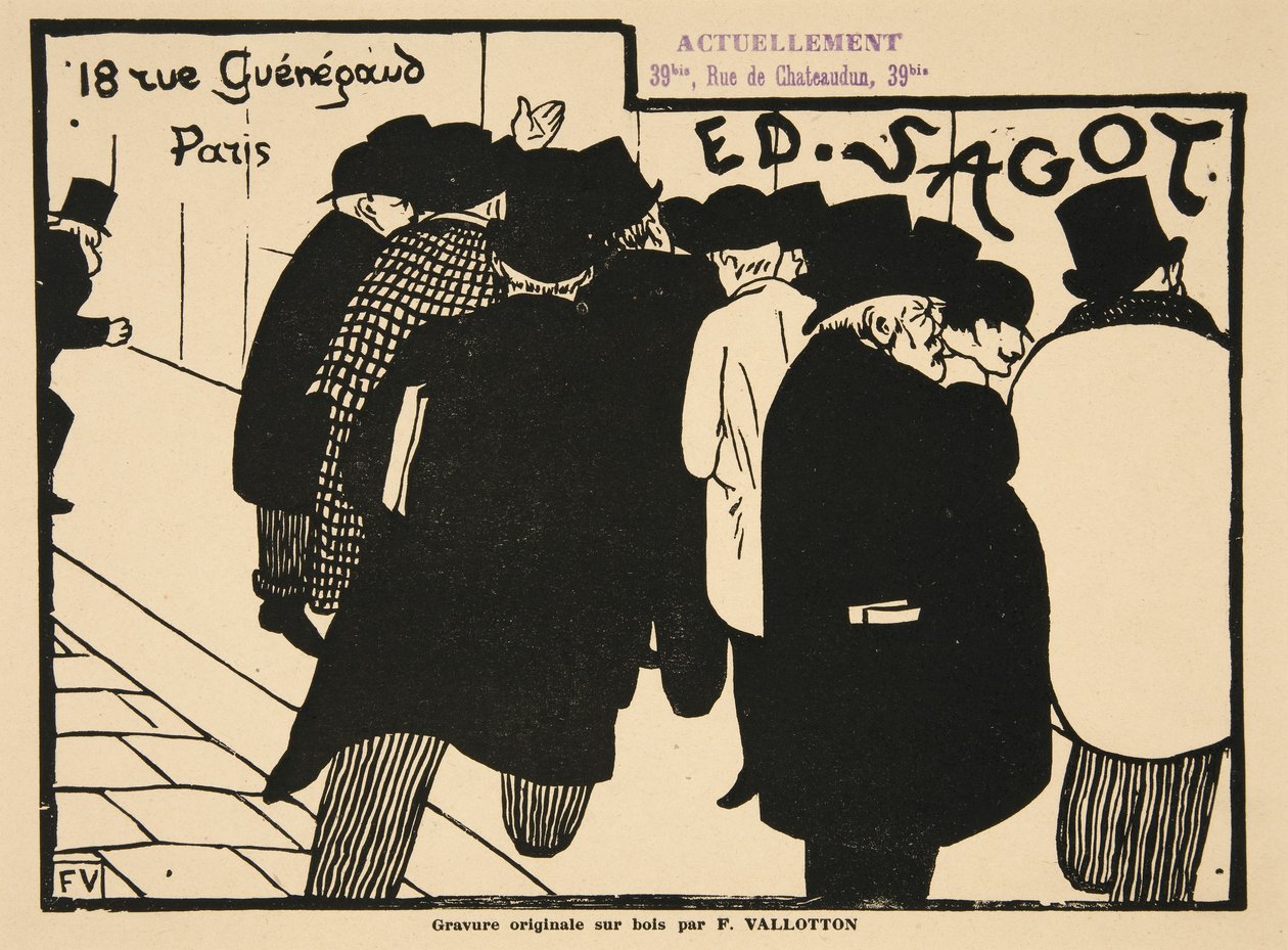 عشاق المطبوعات ، حانة. 1892 بواسطة فيليكس إدوارد فالوتون