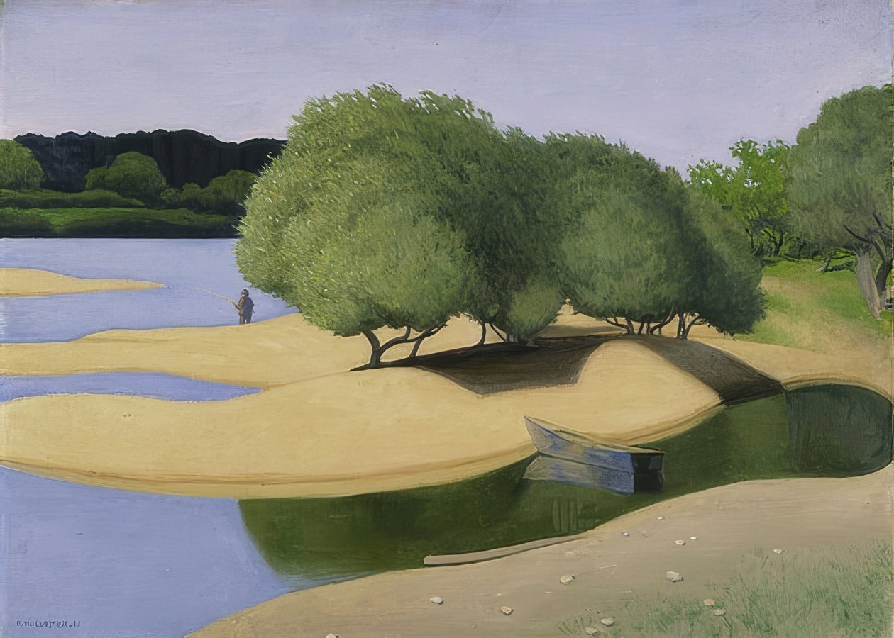 Sandbänke an der Loire (Des Sables by the Loire). 1923 بواسطة فيليكس إدوارد فالوتون