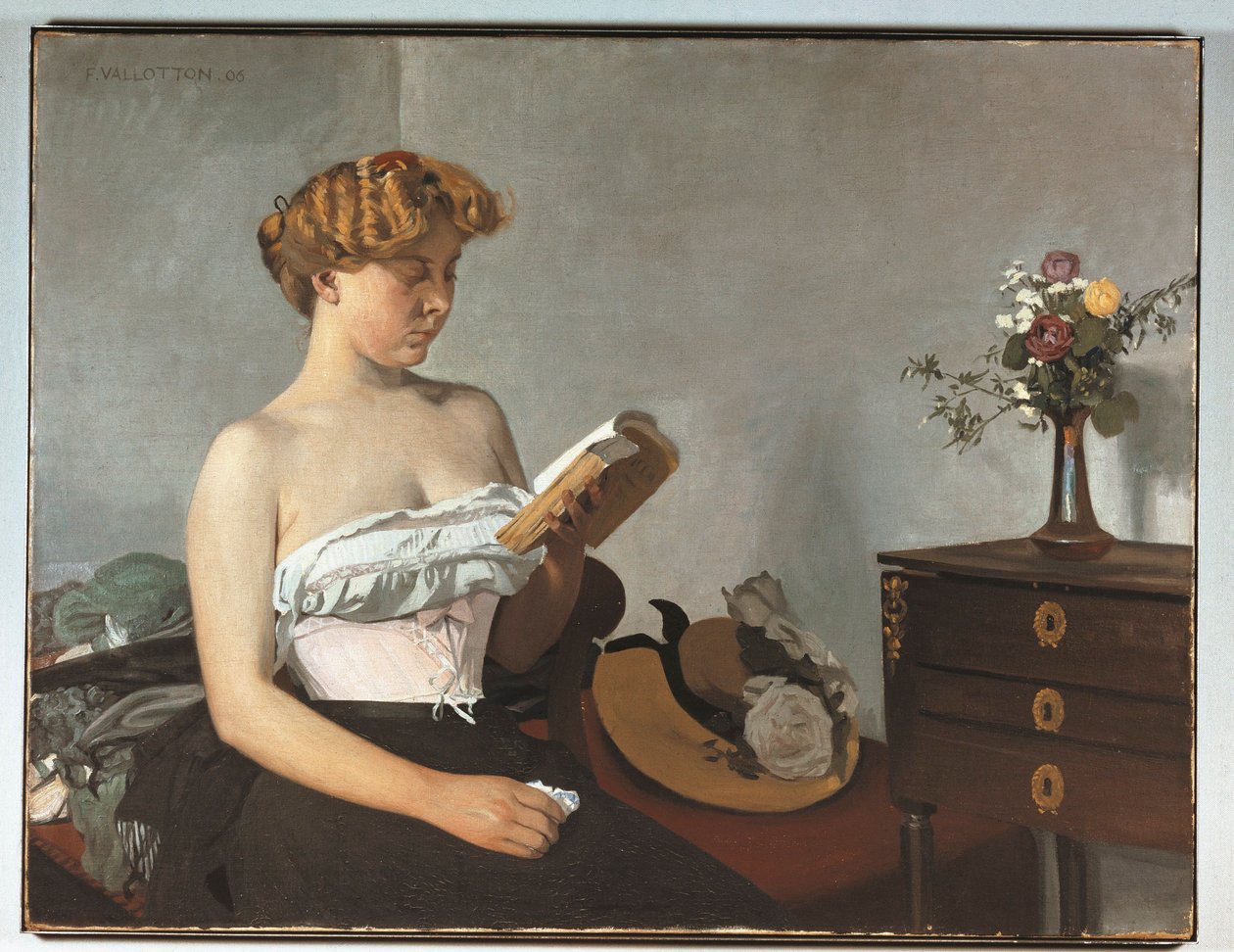 Switzerland, Bern, Femme Lisant (Reading Woman) بواسطة فيليكس إدوارد فالوتون