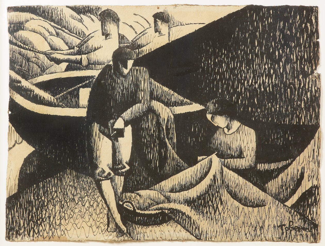 لو فيليه ، حوالي عام 1912 (حبر على ورق) بواسطة فيليكس إيلي توبين