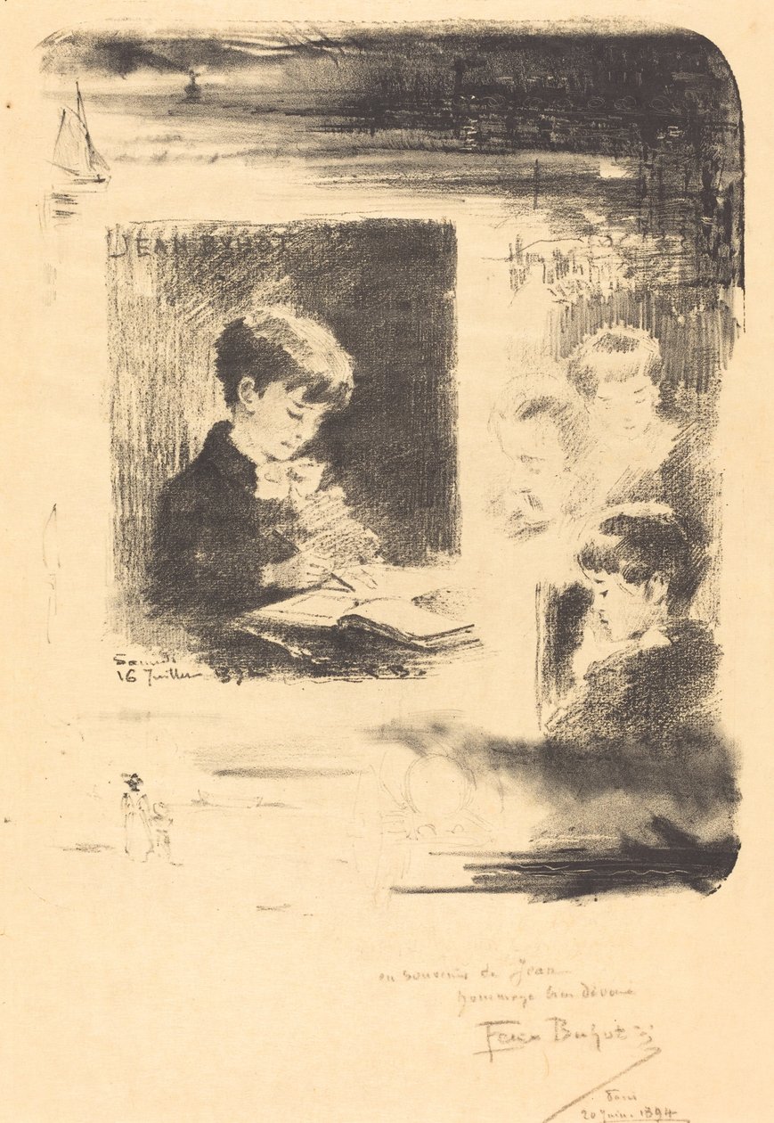 رسم الطفل رسم الطفل ، 1894. بواسطة فيليكس هيلير بوهوت