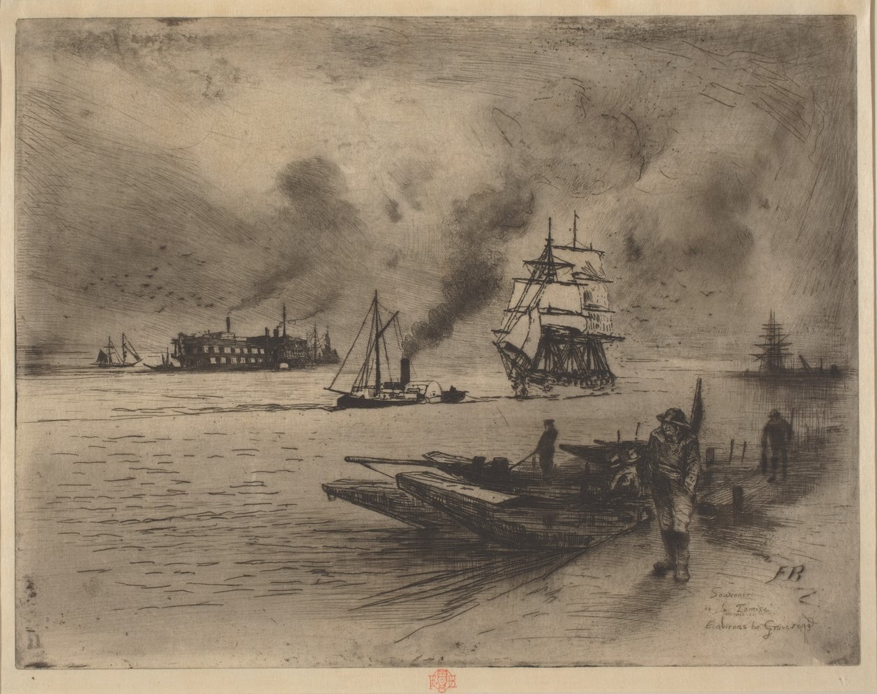 محيط Gravesend ، 1883. بواسطة فيليكس هيلير بوهوت