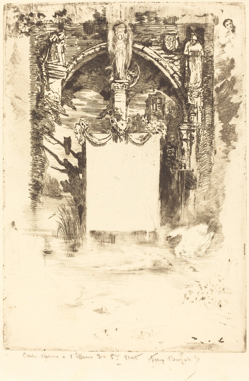 Ex-Libris for L'Ensorcelée Bookplate for L'Ensorcelée، c. 18831885. بواسطة فيليكس هيلير بوهوت