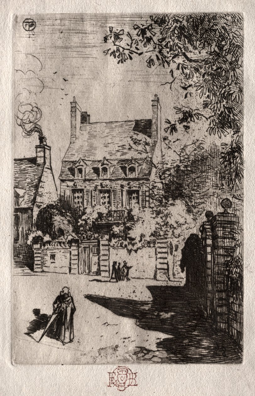 في المقاطعة: The House at Orléans ، ج. 1875. بواسطة فيليكس هيلير بوهوت