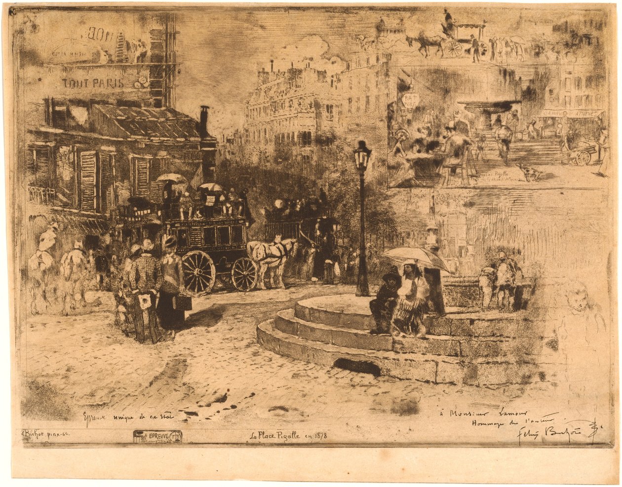ضع Pigalle في عام 1878 (Place Pigalle في عام 1878) بواسطة فيليكس هيلير بوهوت