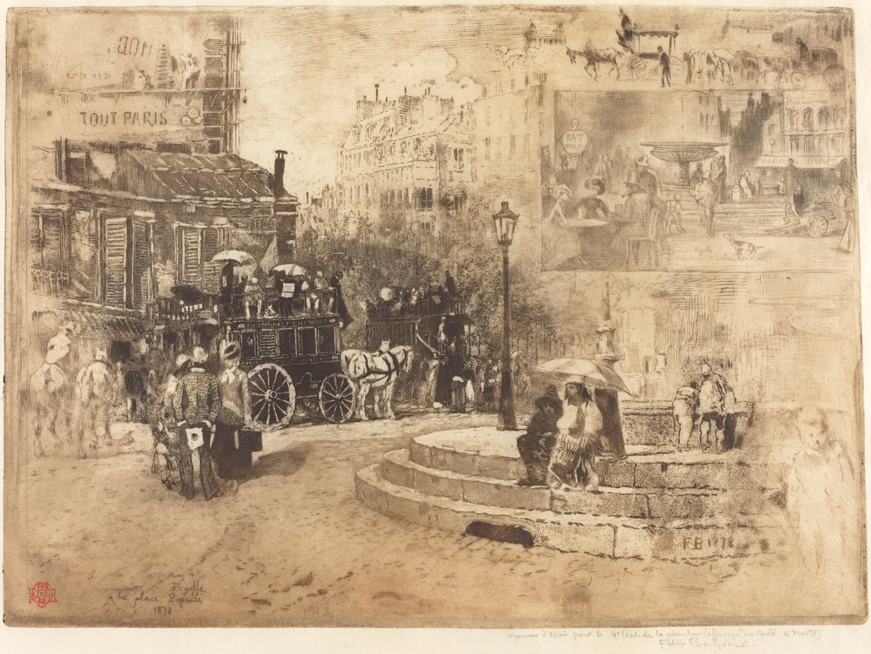 ضع Pigalle في عام 1878 (Place Pigalle في عام 1878) بواسطة فيليكس هيلير بوهوت