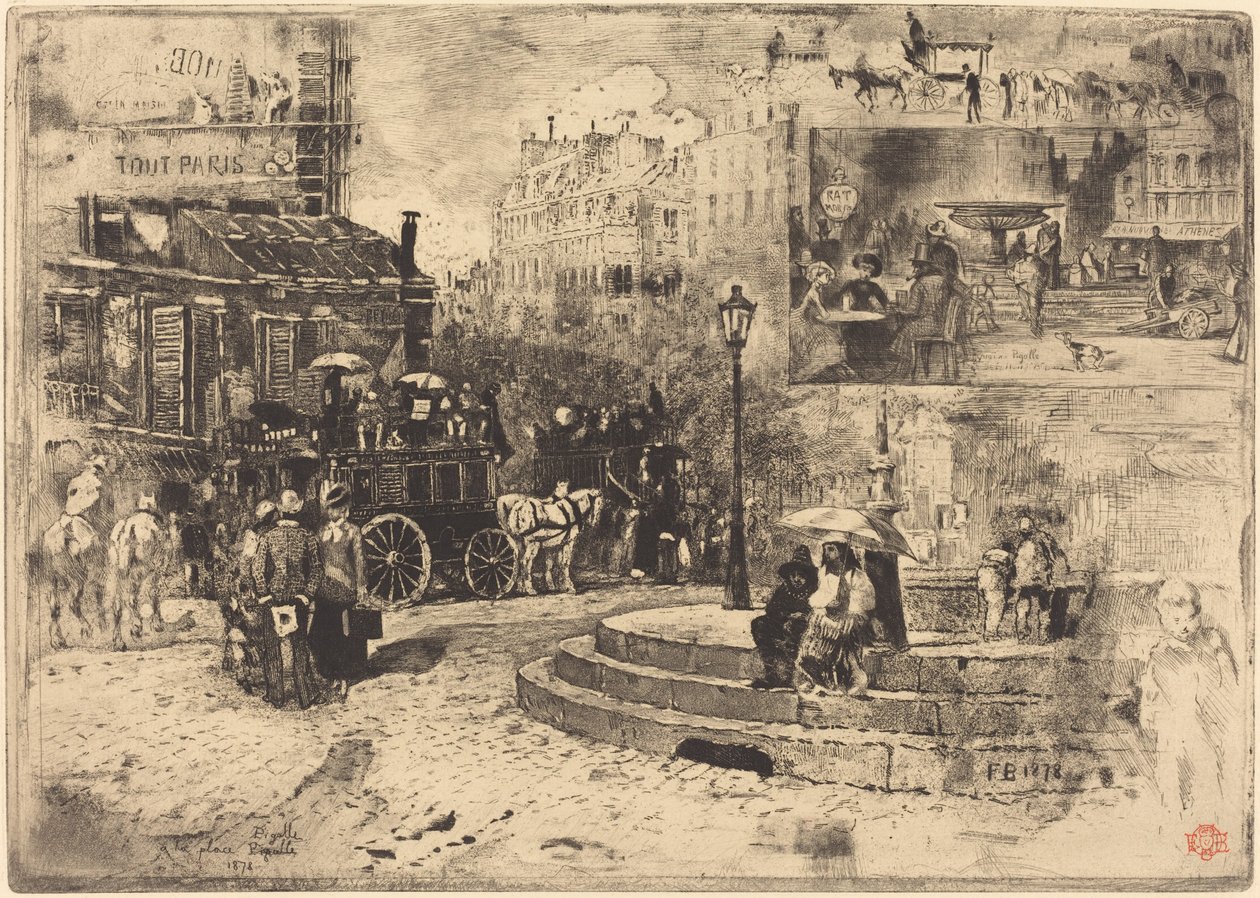 ضع Pigalle في عام 1878 (Place Pigalle في عام 1878) بواسطة فيليكس هيلير بوهوت