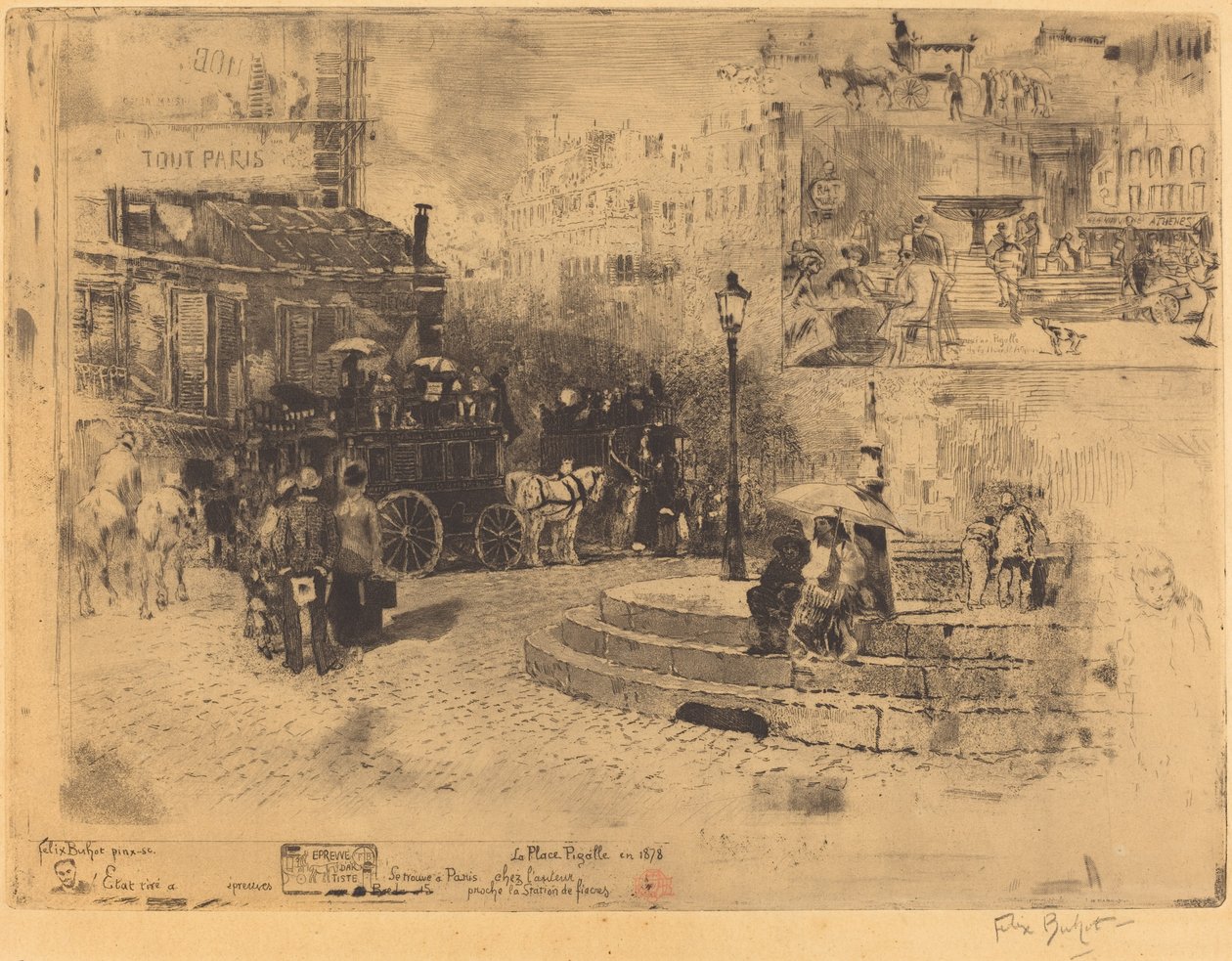ضع Pigalle في عام 1878 (Place Pigalle في عام 1878) بواسطة فيليكس هيلير بوهوت