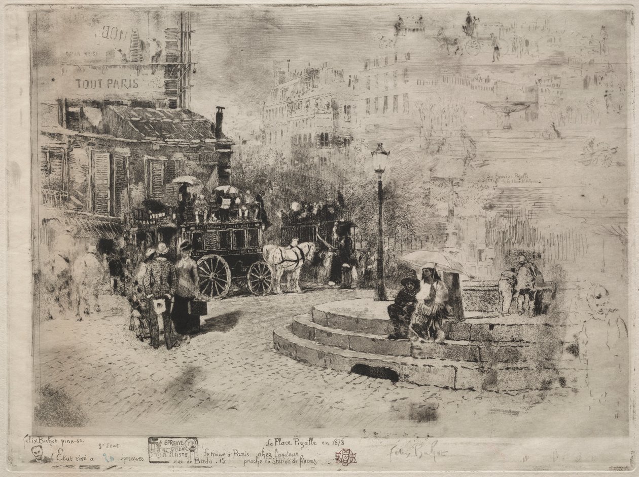 ضع Pigalle في عام 1878 بواسطة فيليكس هيلير بوهوت
