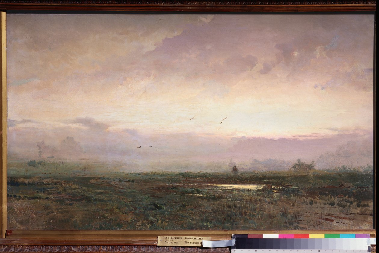 ماتين (الصباح) - Peinture de Fyodor Vasilyev (Feodor Alexandrovich، Fiodor Alexandrovitch Vassiliev (1850-1873)، huile sur toile بواسطة فيودور الكسندروفيتش فاسيليف