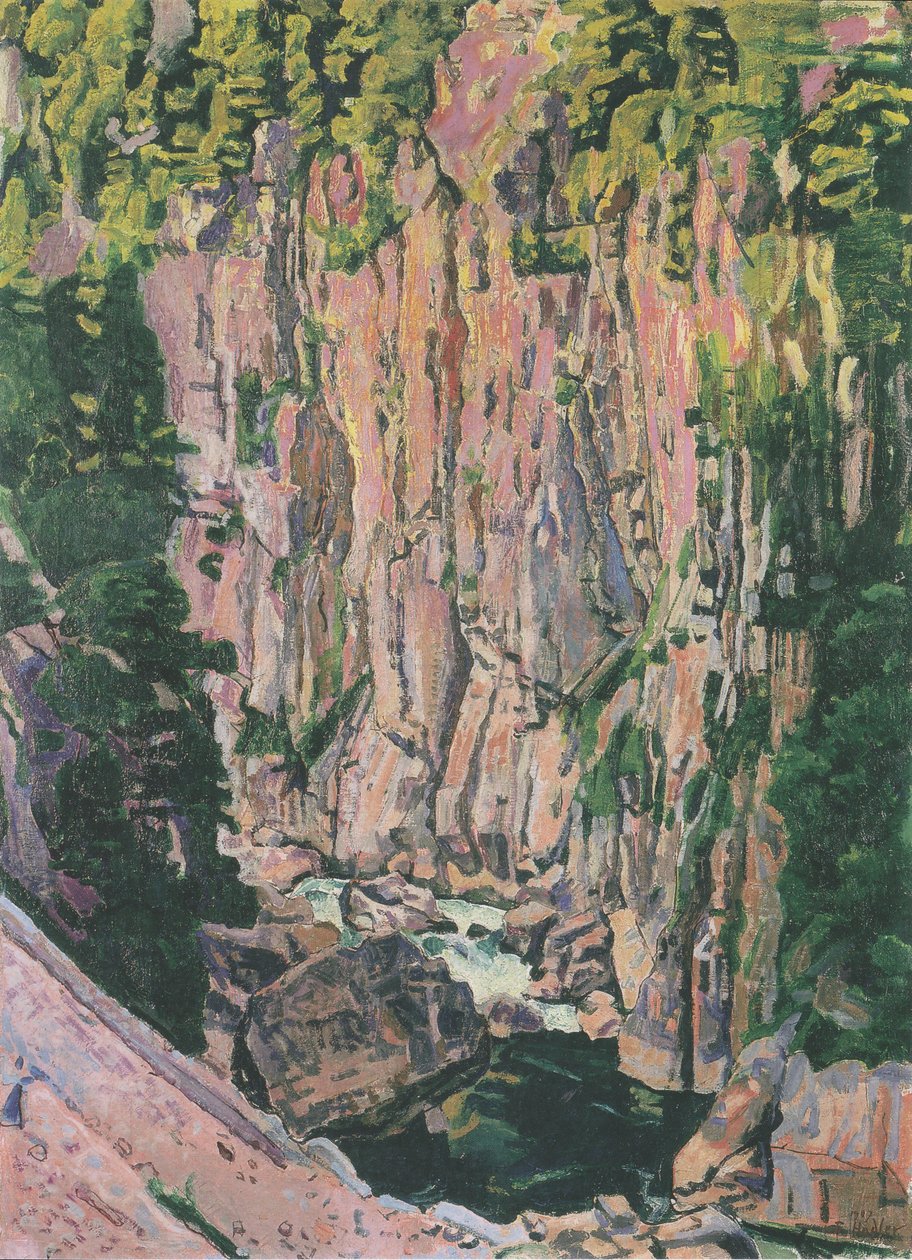 Aareschlucht بواسطة فرديناند هودلر