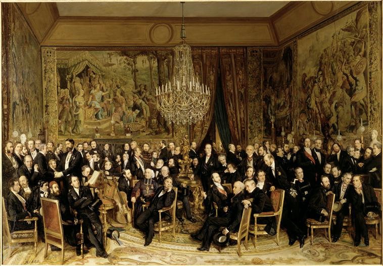 الفرنسية: أمسية في متحف اللوفر مع Comte de Nieuwerkerke بواسطة فرديناند فيكتور يوجين ديلاكروا