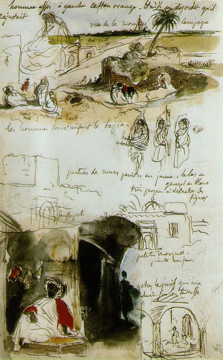 كراسة الرسم من المغرب ، 1832 بواسطة فرديناند فيكتور يوجين ديلاكروا