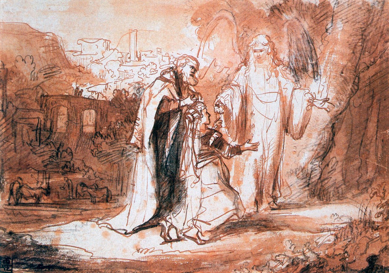 ظهر ملاك الرب لزوجة منوح ... ، c1636-1680 بواسطة فرديناند بول