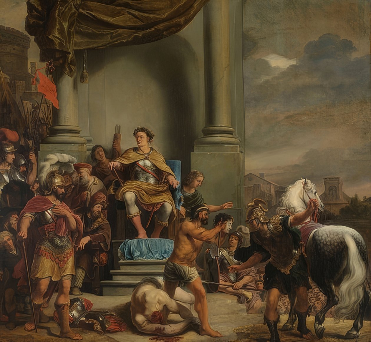 يأمر تيتوس مانليوس إمبيريوسوس توركواتوس بقطع رأس ابنه. 1661-64 بواسطة فرديناند بول