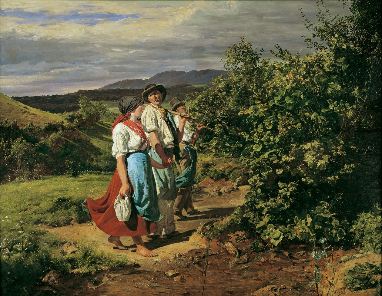 العودة للوطن من العمل (The Lovers at the Crossroads) بواسطة فرديناند جورج والدمولر