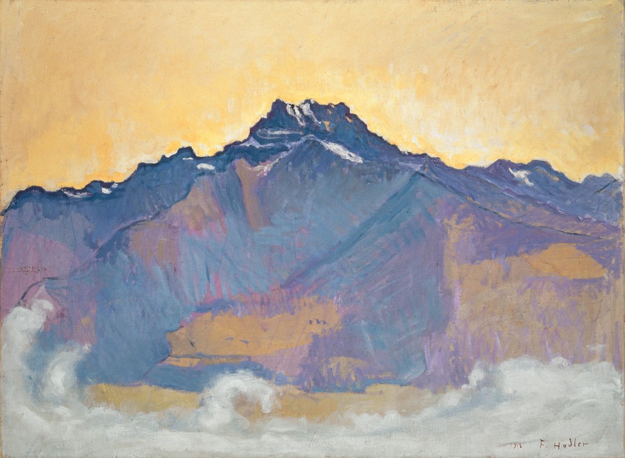 ال Dents du Midi من Chesières ، 1912 بواسطة فرديناند هودلر