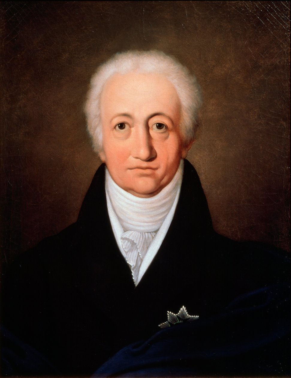 صورة للمؤلف يوهان فولفجانج فون جوته ، 1749-1832 ، 1818. بواسطة فرديناند جاجمان
