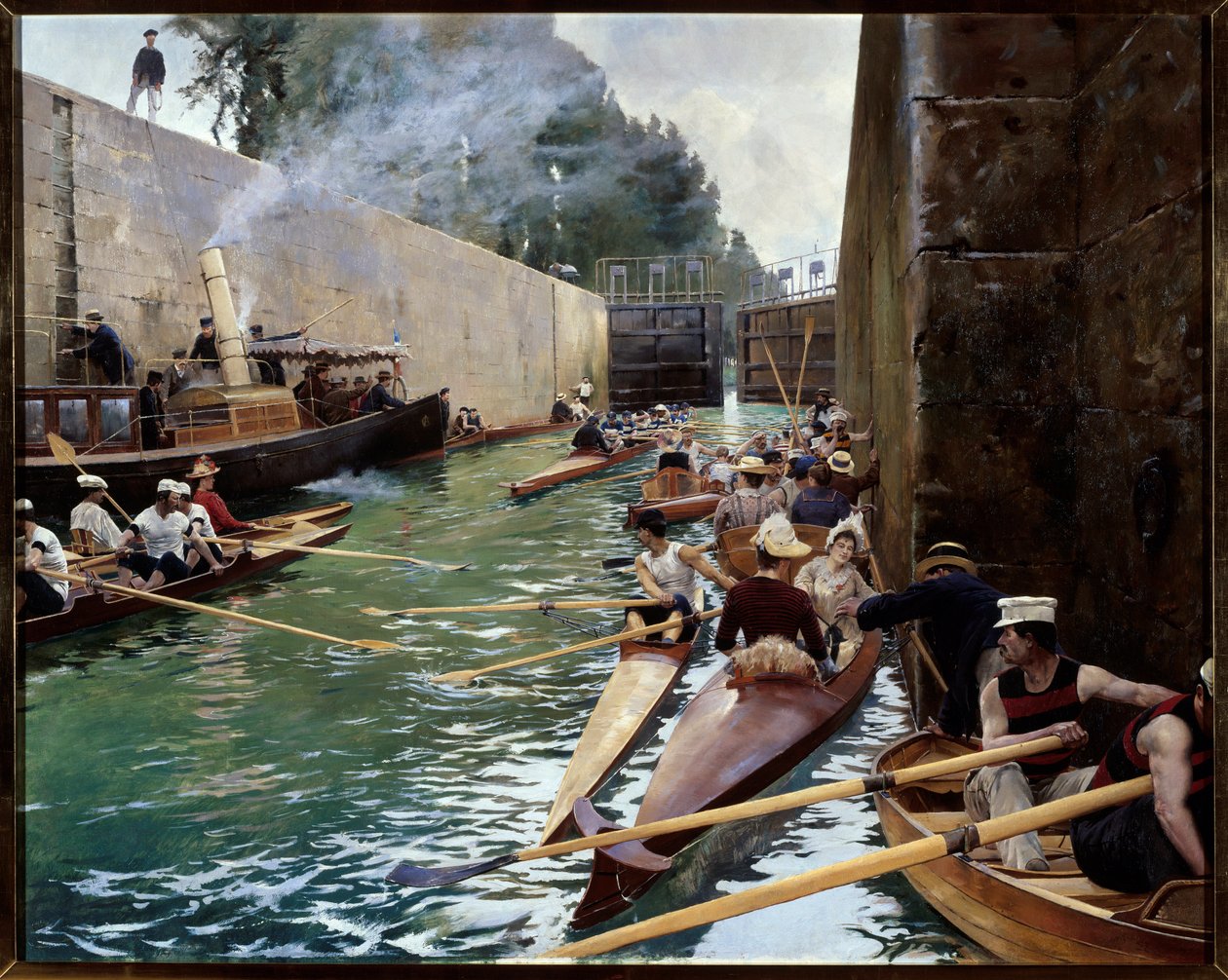 القفل. لوحة لفرديناند جوزيف جيلدري (1858-1945). زيت على قماش. يجب ذكر: ريمس ، متحف الفنون الجميلة بواسطة فرديناند جوزيف جويلدري