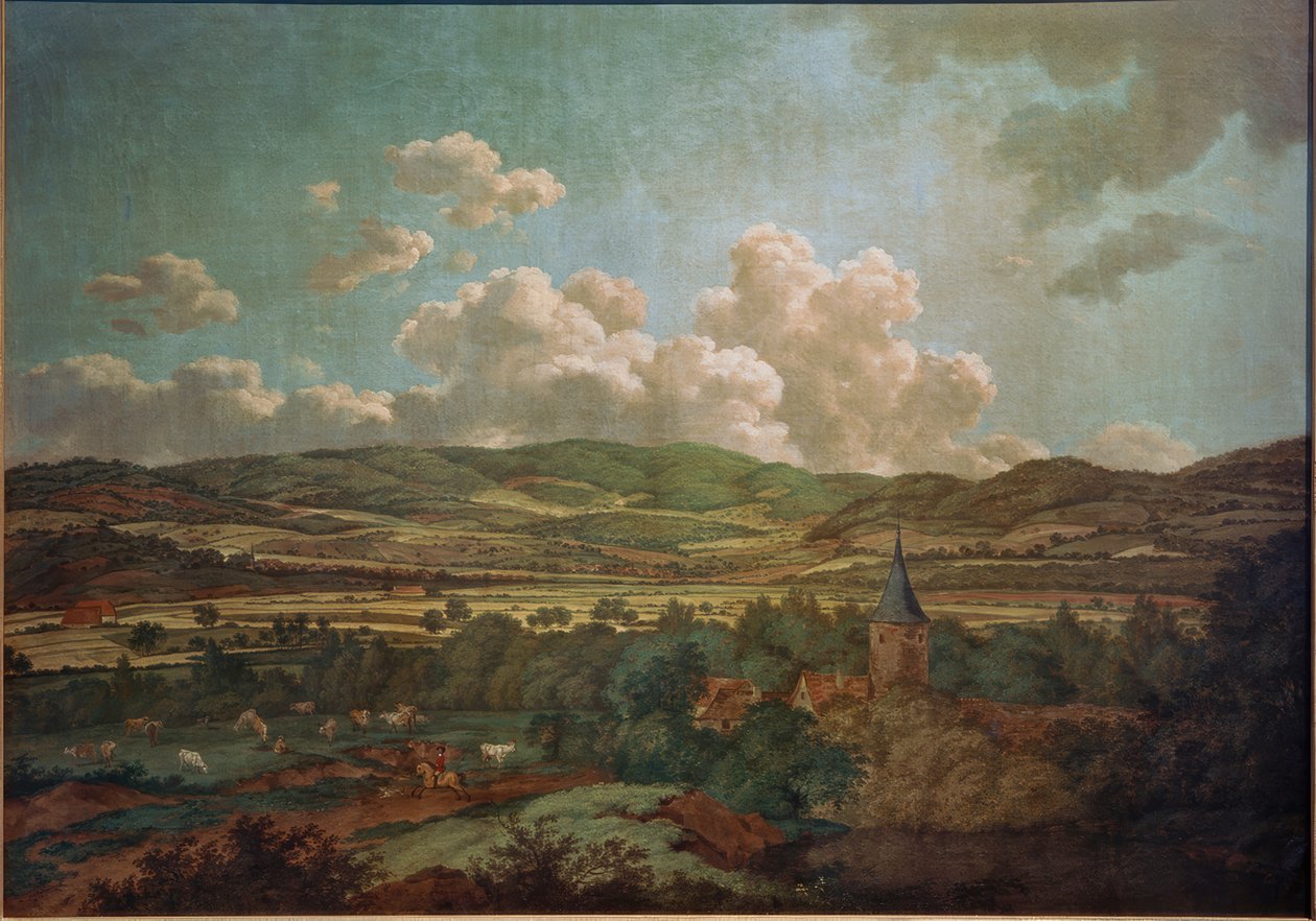Blick von Aschaffenburg nach Goldbach بواسطة فرديناند كوبيل